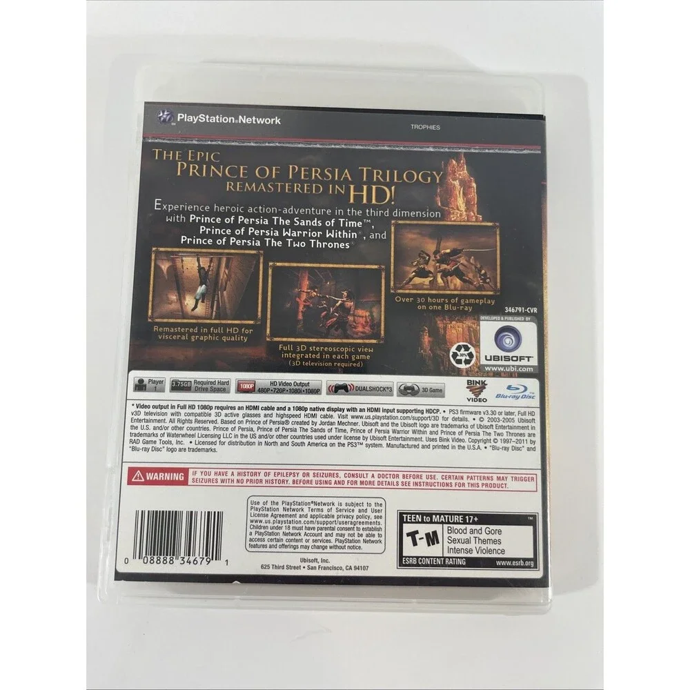 Prince of Persia Trilogy HD - Sony PlayStation 3 Complete